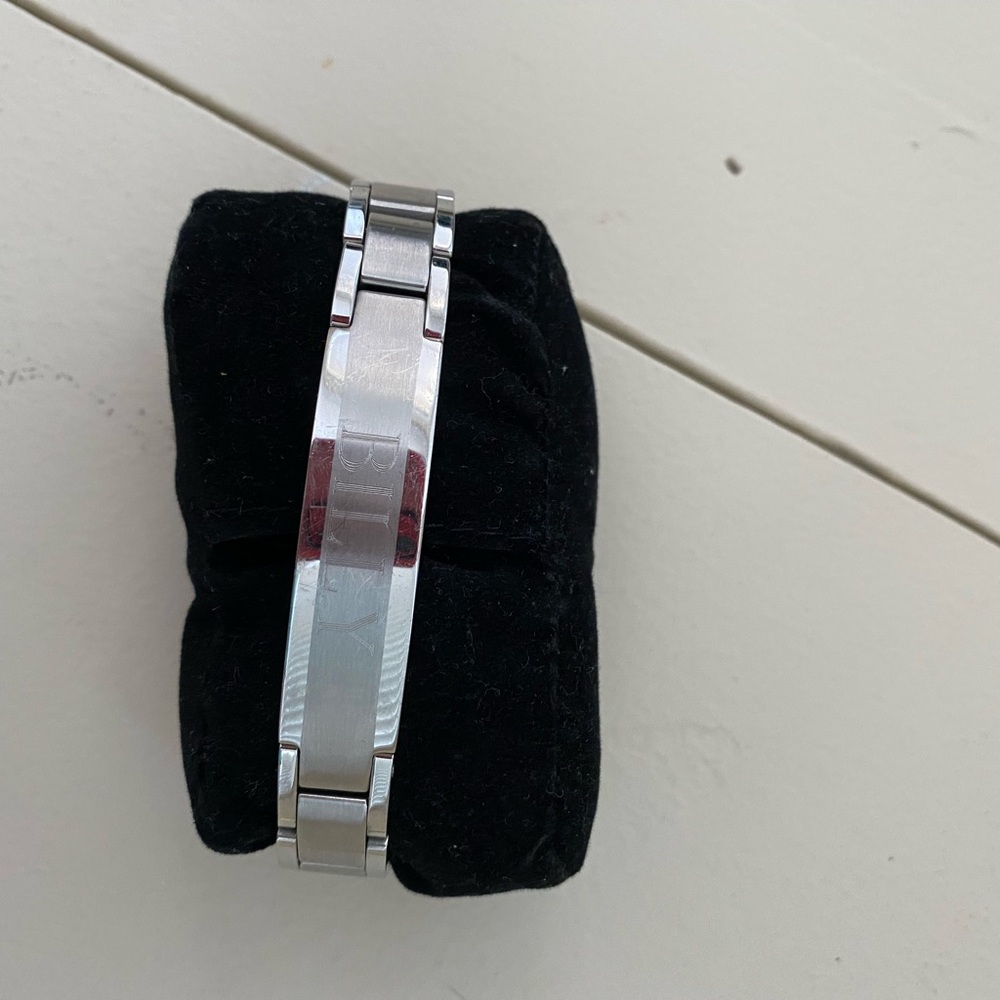 Men’s Engraved Stainless Steel Bracelet BILLY